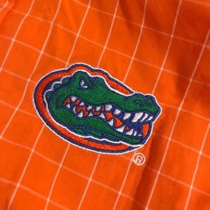 Orange button down Florida Gator shirt
